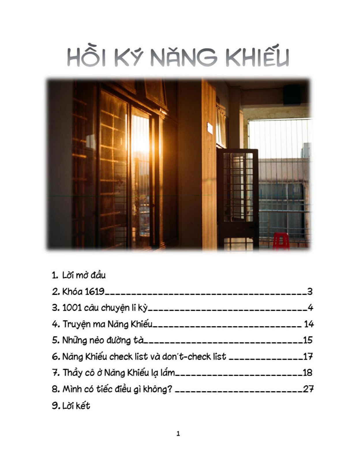 Hồi Ký Năng Khiếu cover
